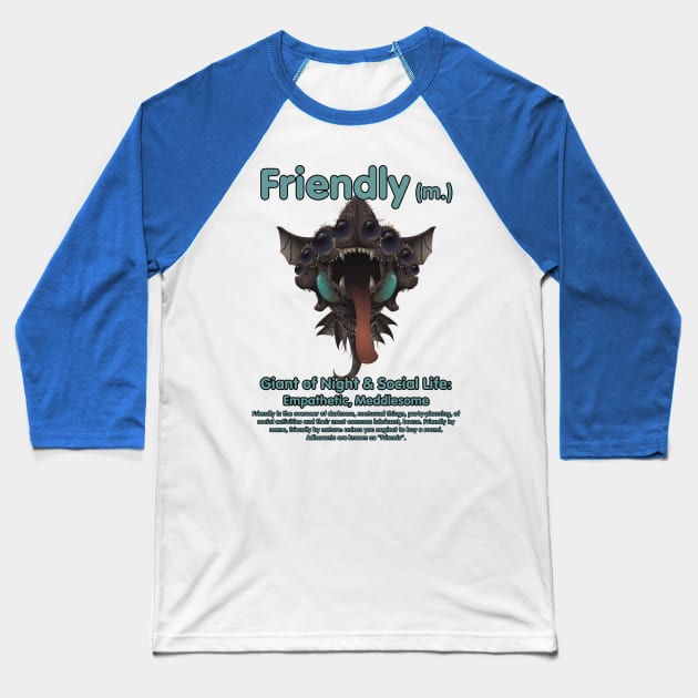 Friendly Baseball T-Shirt by Justwillow